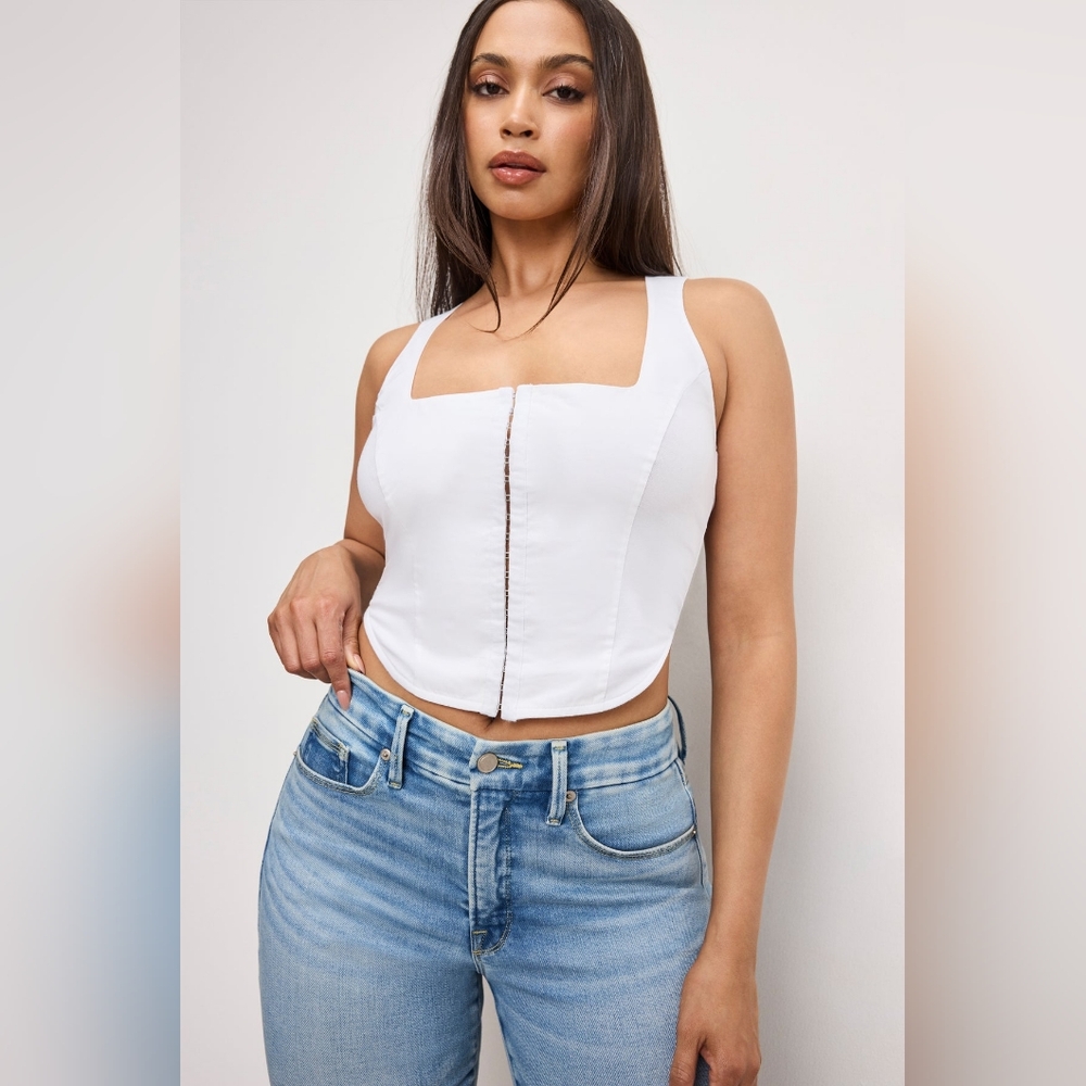 Good American Dolly Poplin Bustier